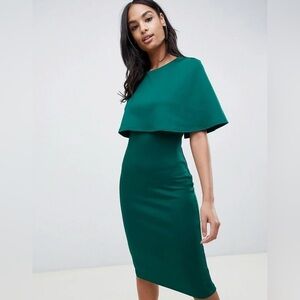 Club L London Green Cape Dress